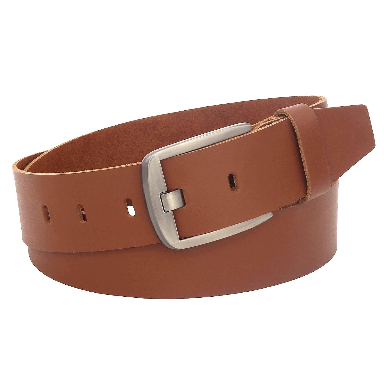 Manza Ledergürtel Gürtel Ledergürtel 4cm breit Echt Leder Jeansgürtel Unisex Kürzbar