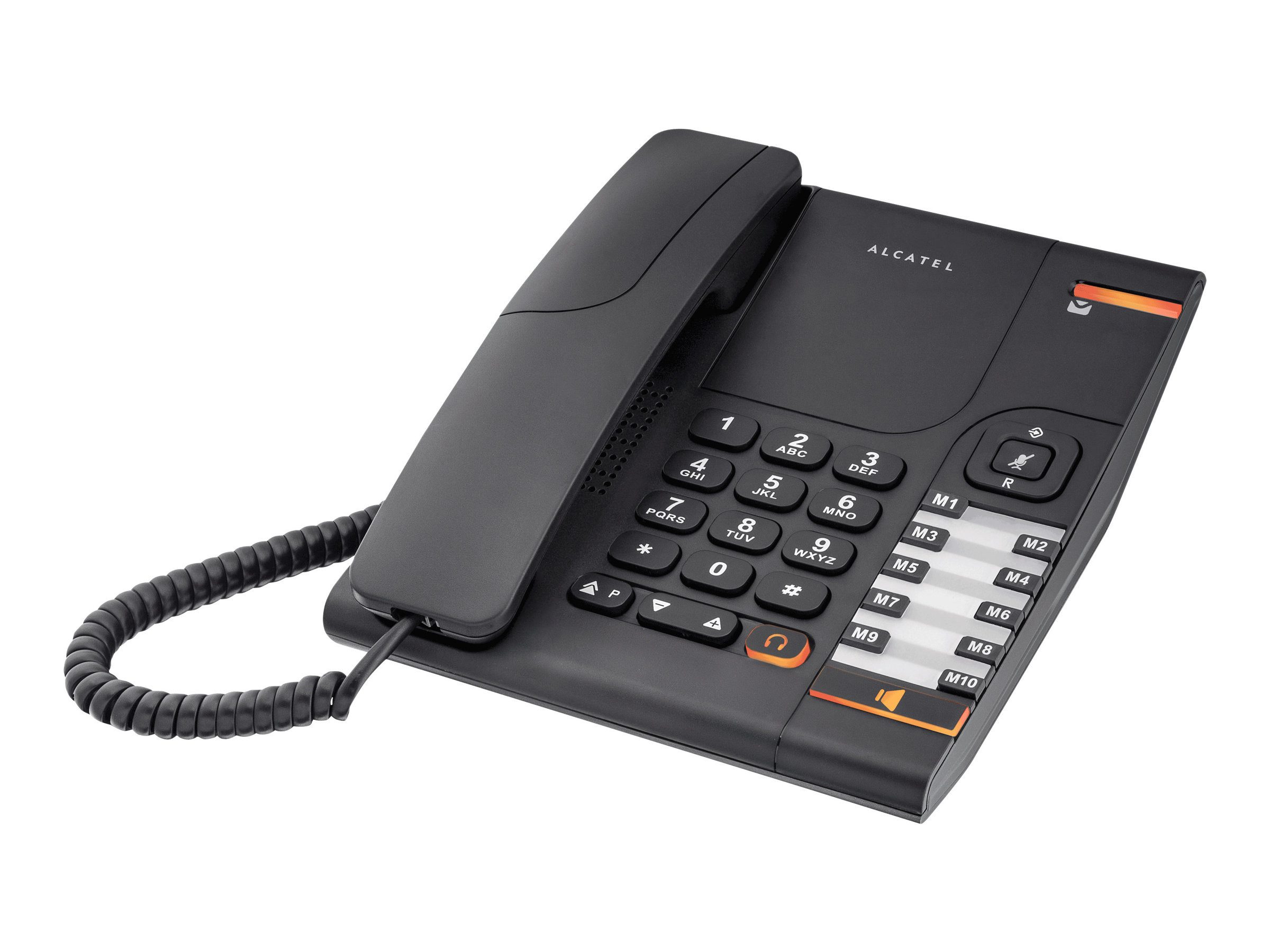 Alcatel ALCATEL Temporis 380 schwarz Kompakt-Telefon Festnetztelefon