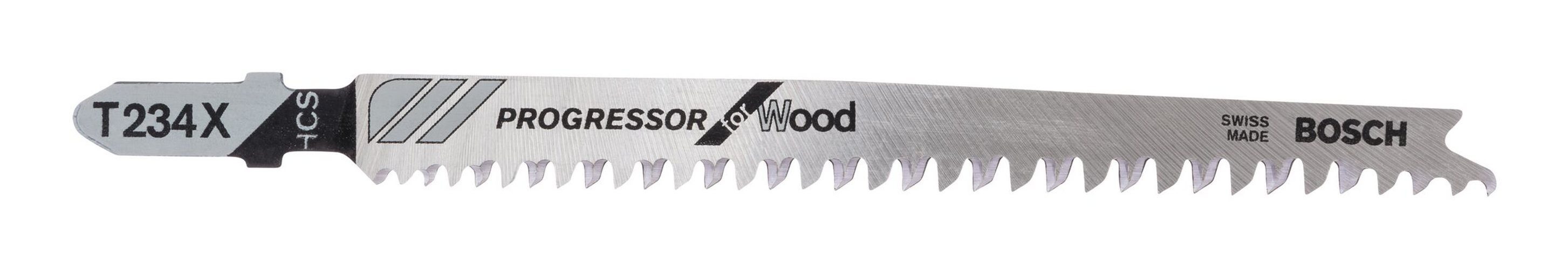 BOSCH Stichsägeblatt (25 Stück), T 234 X Progressor for Wood - 25er-Pack
