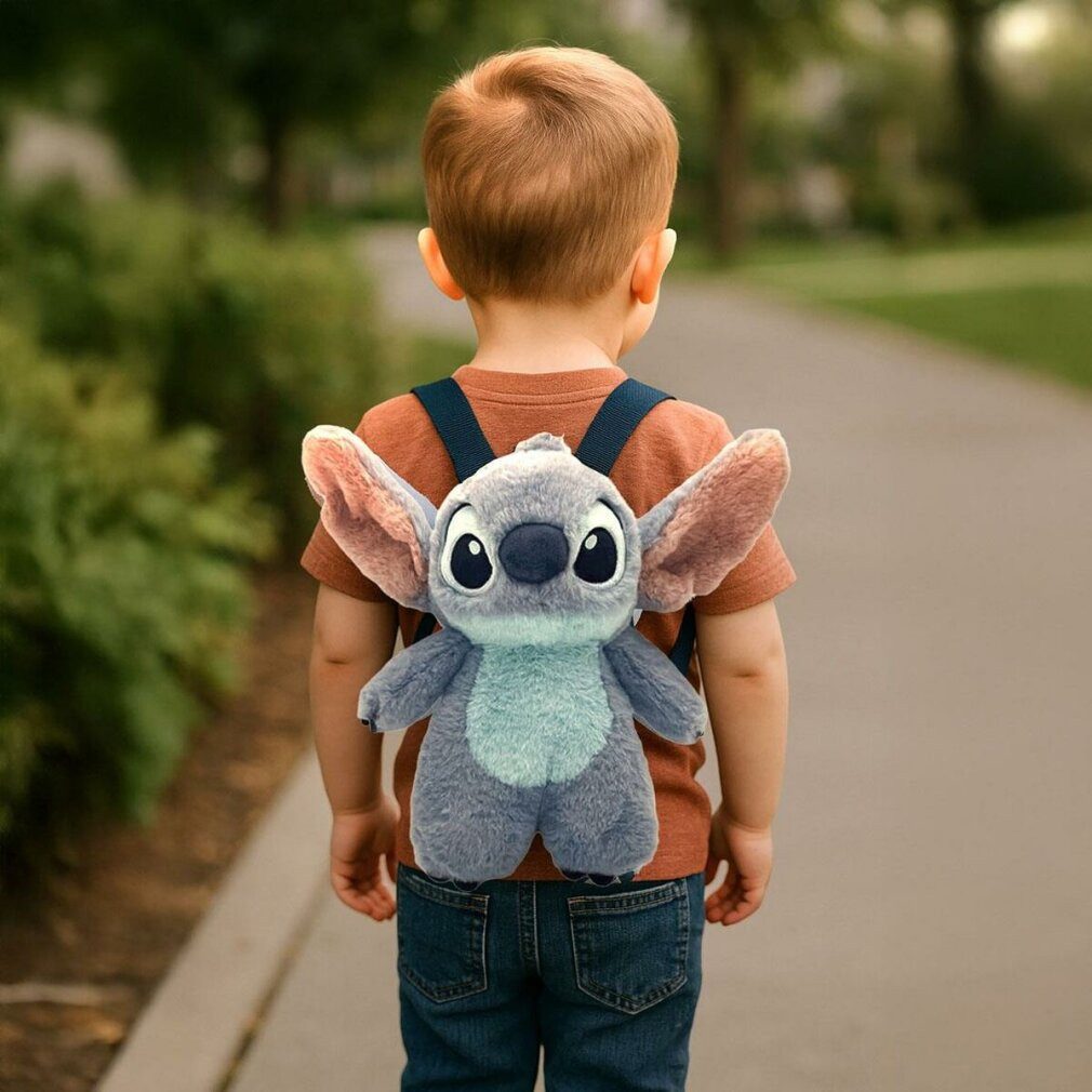 Artesanía Rucksack Kinderrucksack 3D Stitch Blau 17 x 30 x 11 cm – Bild 3 von 3