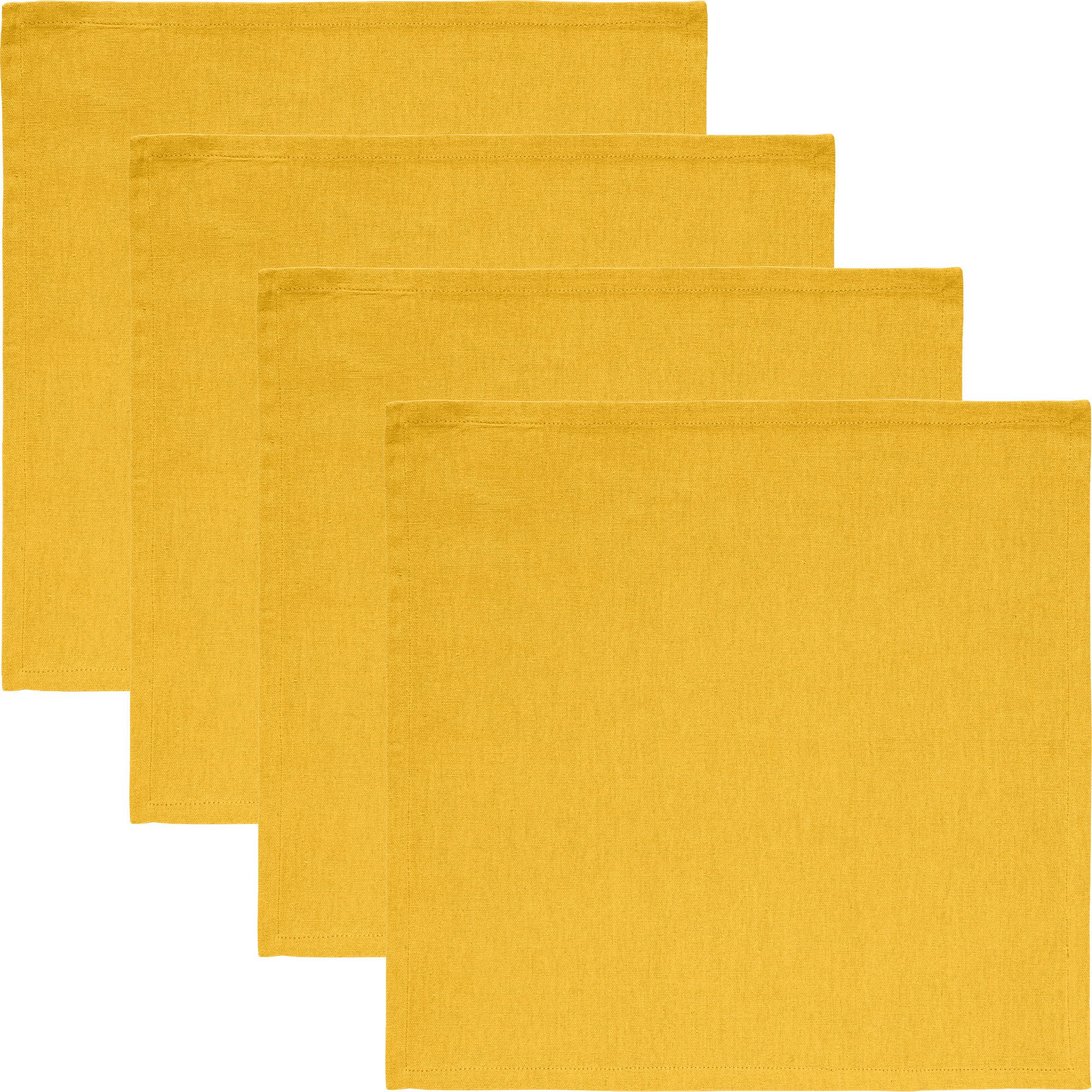 REDBEST Stoffserviette Serviette "Tulsa" 4er-Pack, Baumwolle Uni