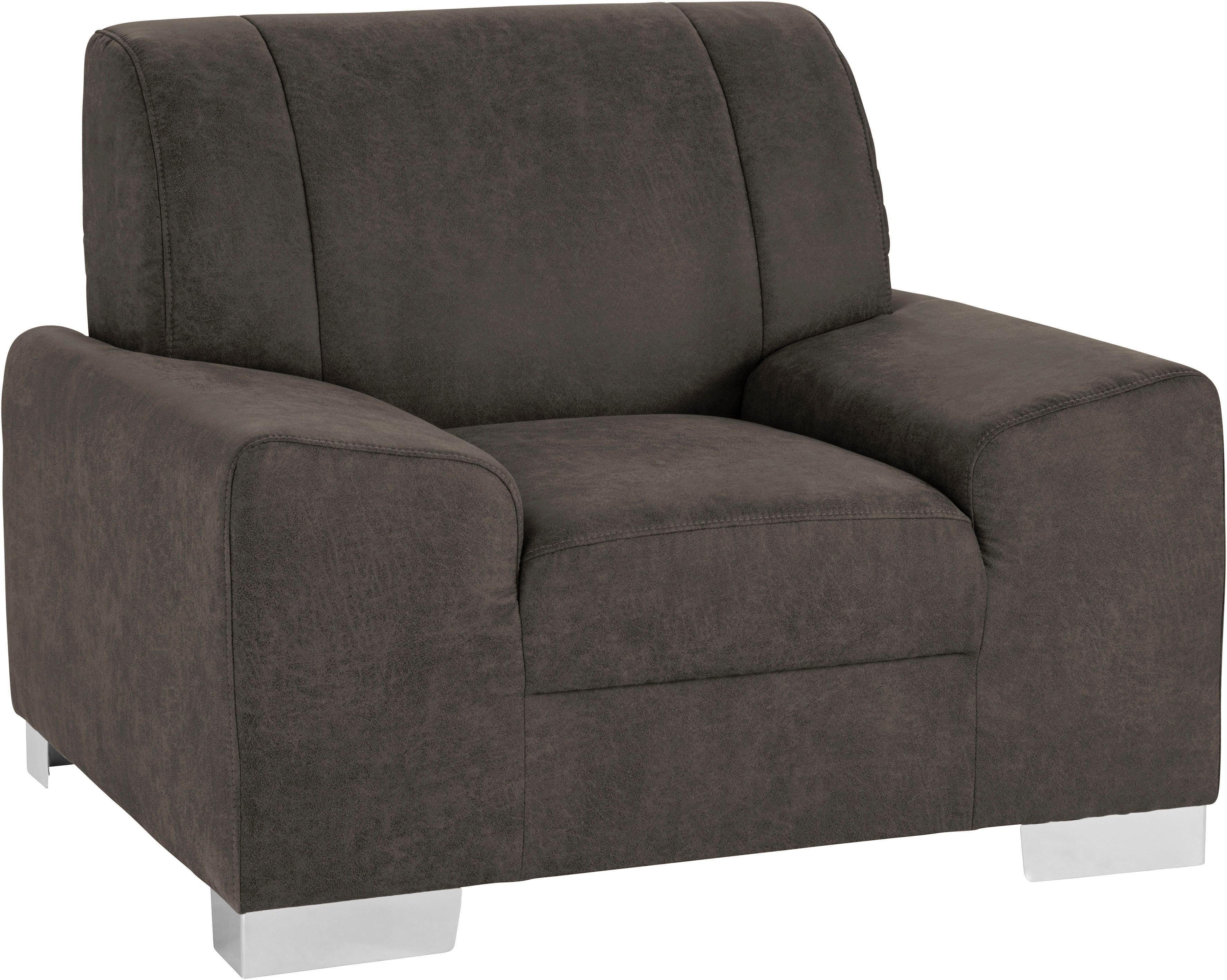 DOMO collection Sessel Anzio, wahlweise mit Federkern