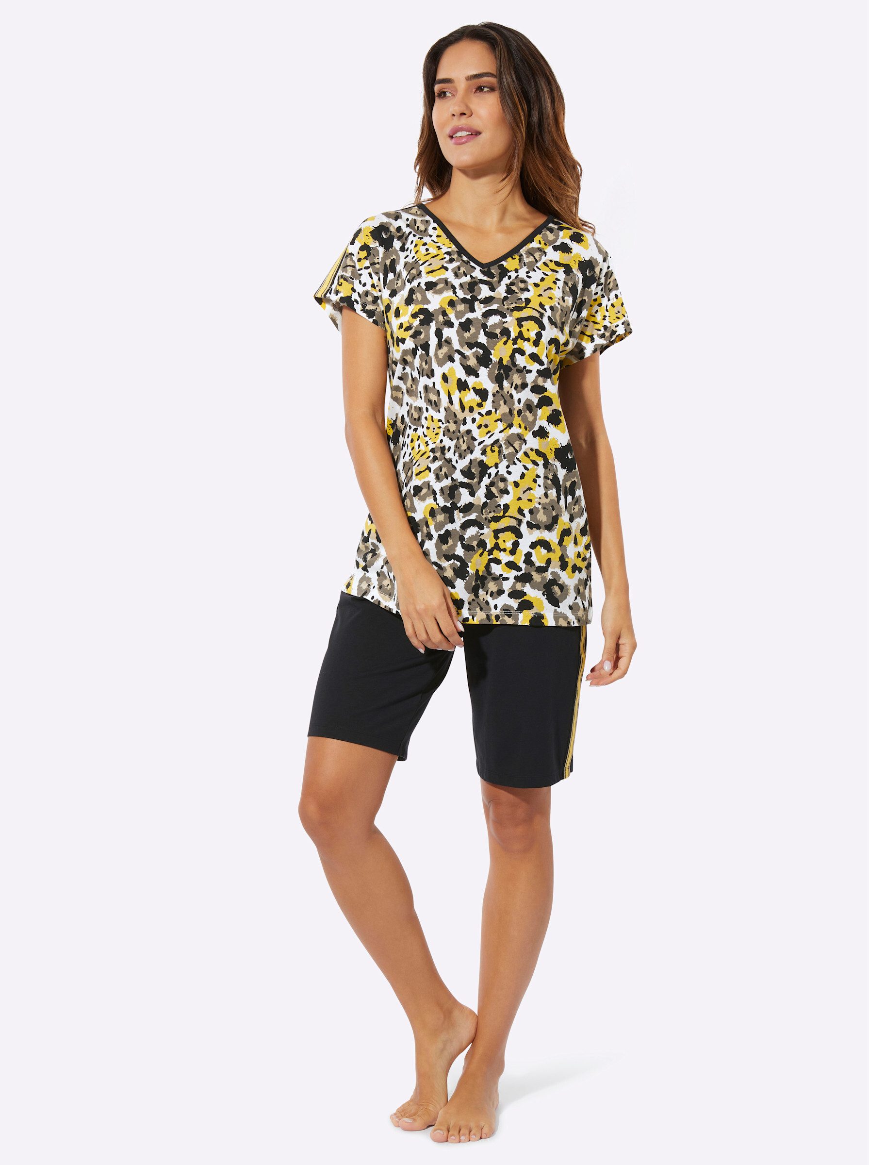 Sieh an! Schlafanzug Shorty Kurzarm