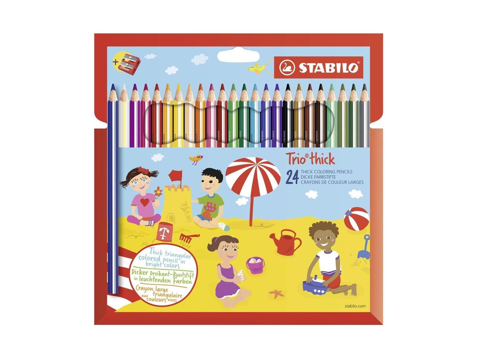 Buntstift STABILO Trio dick Dreikant-Buntstift - 24er Set