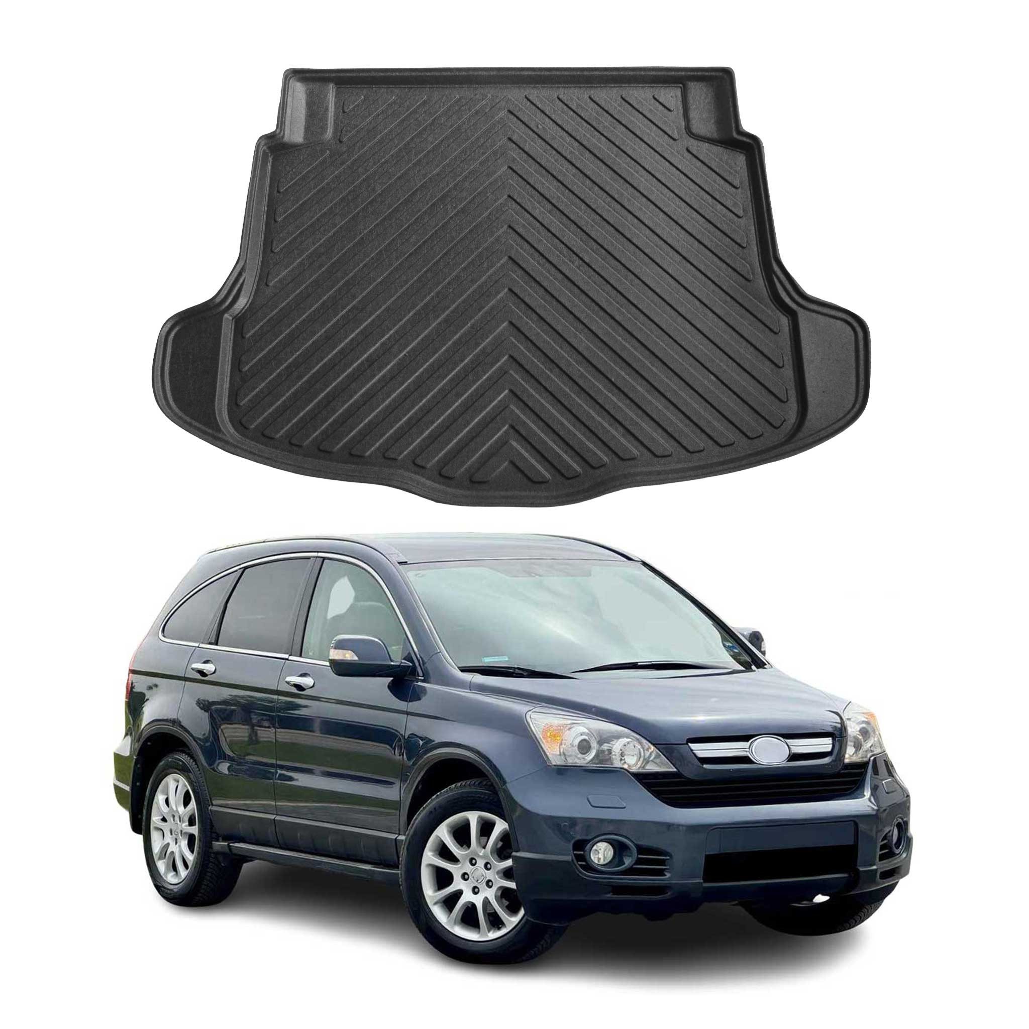 Kofferraummatte Kofferraumwanne für Honda CR-V 2006-2012 Gummi TPE Schwarz