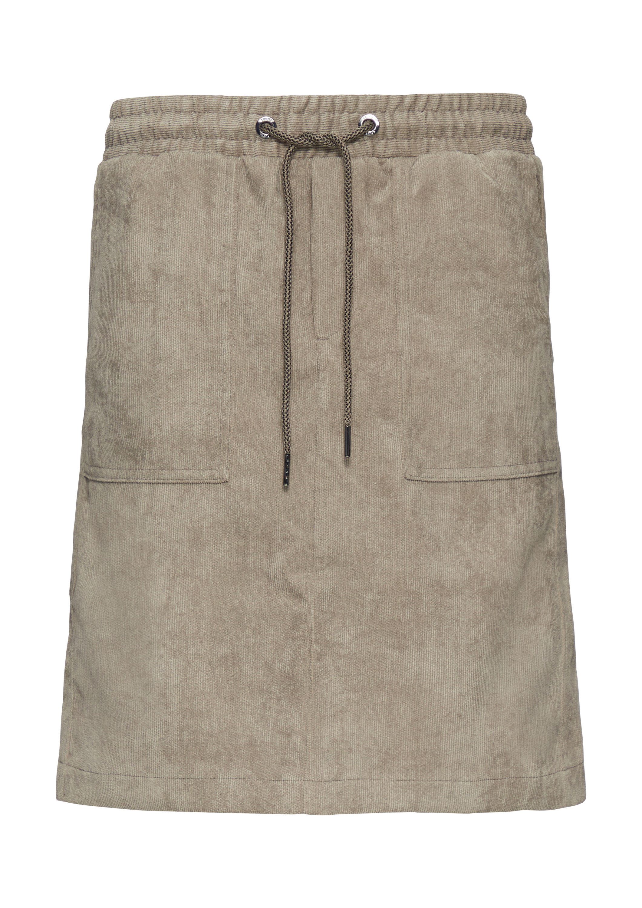 s.Oliver Minirock Rock Feincord-Rock mit Elastikbund und Taschen günstig online kaufen