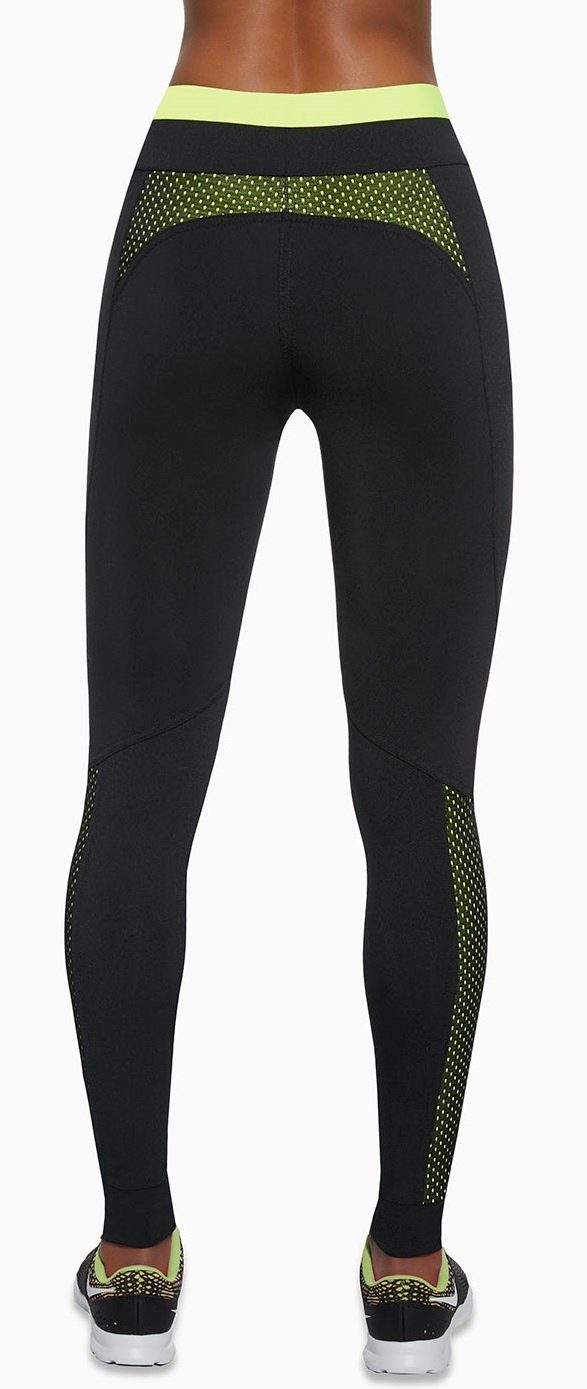 Fitnesshose, Leggings Bas schwarzgrün Laufhose Tight Sporthose Sport Fitness Bleu