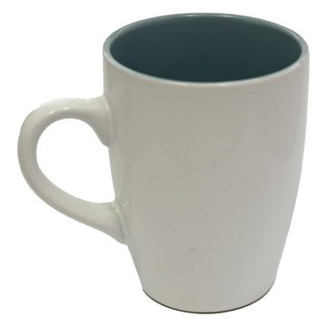 Haus und Deko Geschirr-Set Tasse Becher Home Kaffetasse Steingut Mug Teetasse Milchkaffeetasse 3 (1-tlg), Keramik