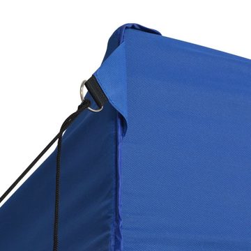DOTMALL Partyzelt Profi-Partyzelt Faltbar mit 4 Seitenwänden 3×6m Stahl Blau