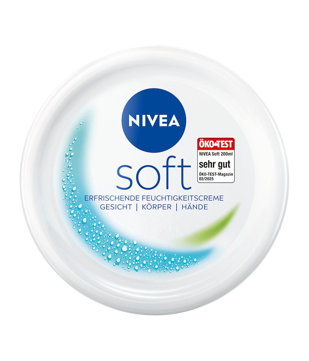 Nivea Tagescreme Soft Erfrischende Feuchtigkeitscreme 3 x 200 ml vegan, 3-tlg., Vitamin E und 100% natürlichem Jojoba-Öl – Bild 2 von 5