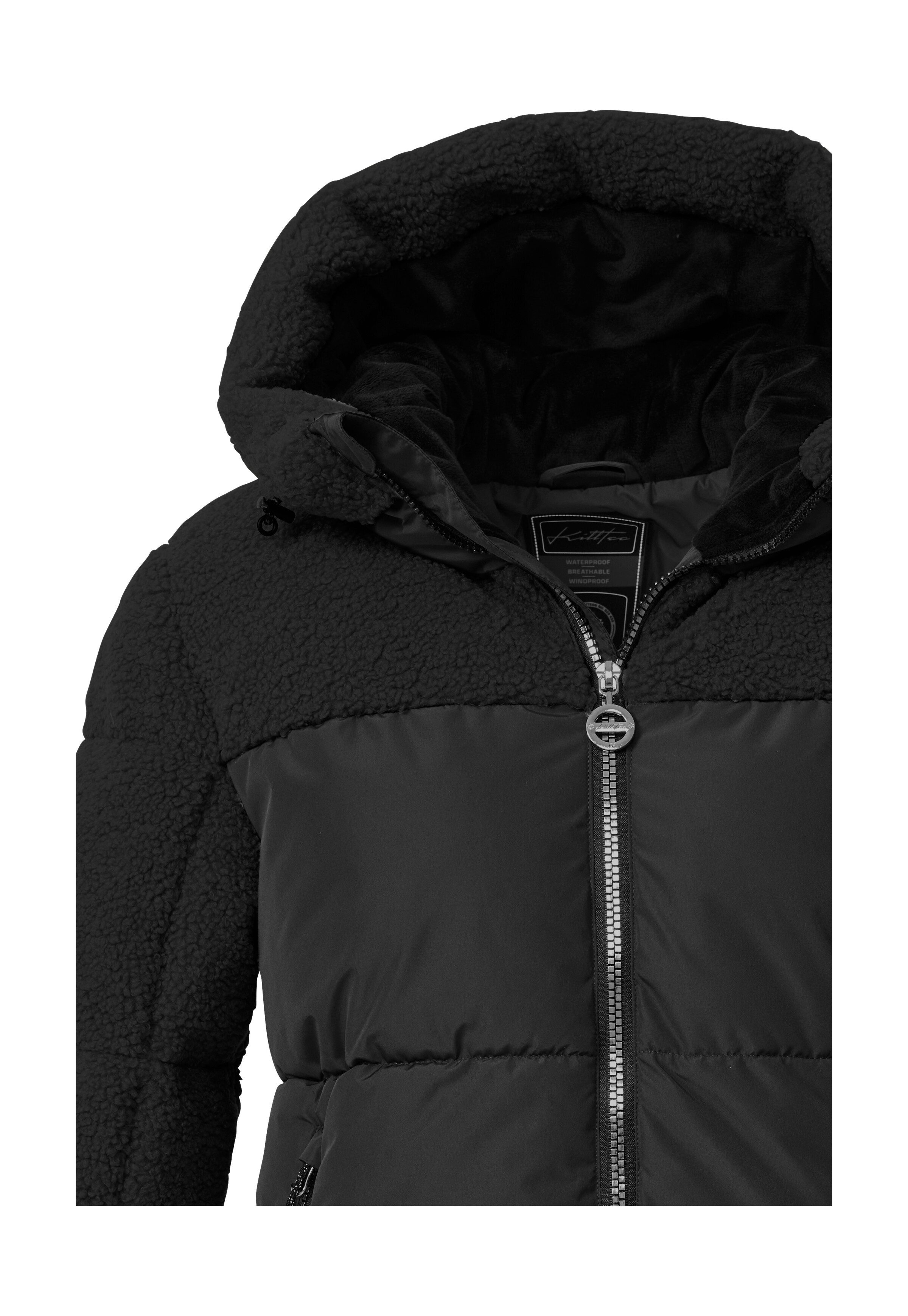 Killtec Skijacke KSW 111 WMN SKI QLTD JCKT Damen Ski-Steppjacke mit Glitzerstreifen und abnehmbaren Schneefang