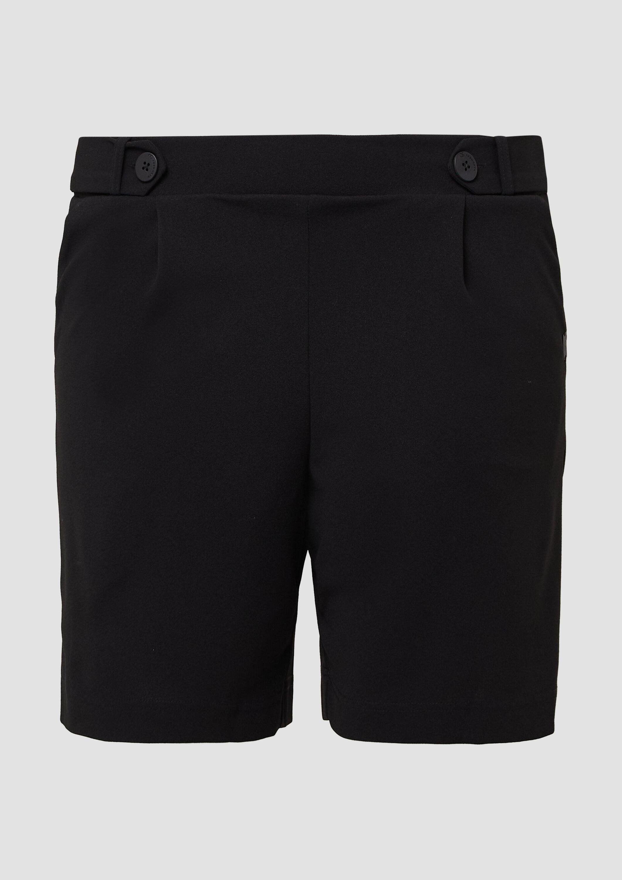 QS Shorts Hose Shorts aus Interlockjersey mit Elastikbund