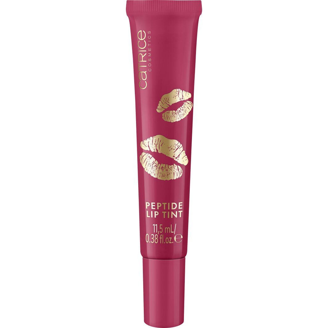 Catrice Lipgloss KISS & GLOW Peptide Lip Tint, 3-tlg., dezente Farbe, ultra-glänzendes Finish, pflegend und vegan.
