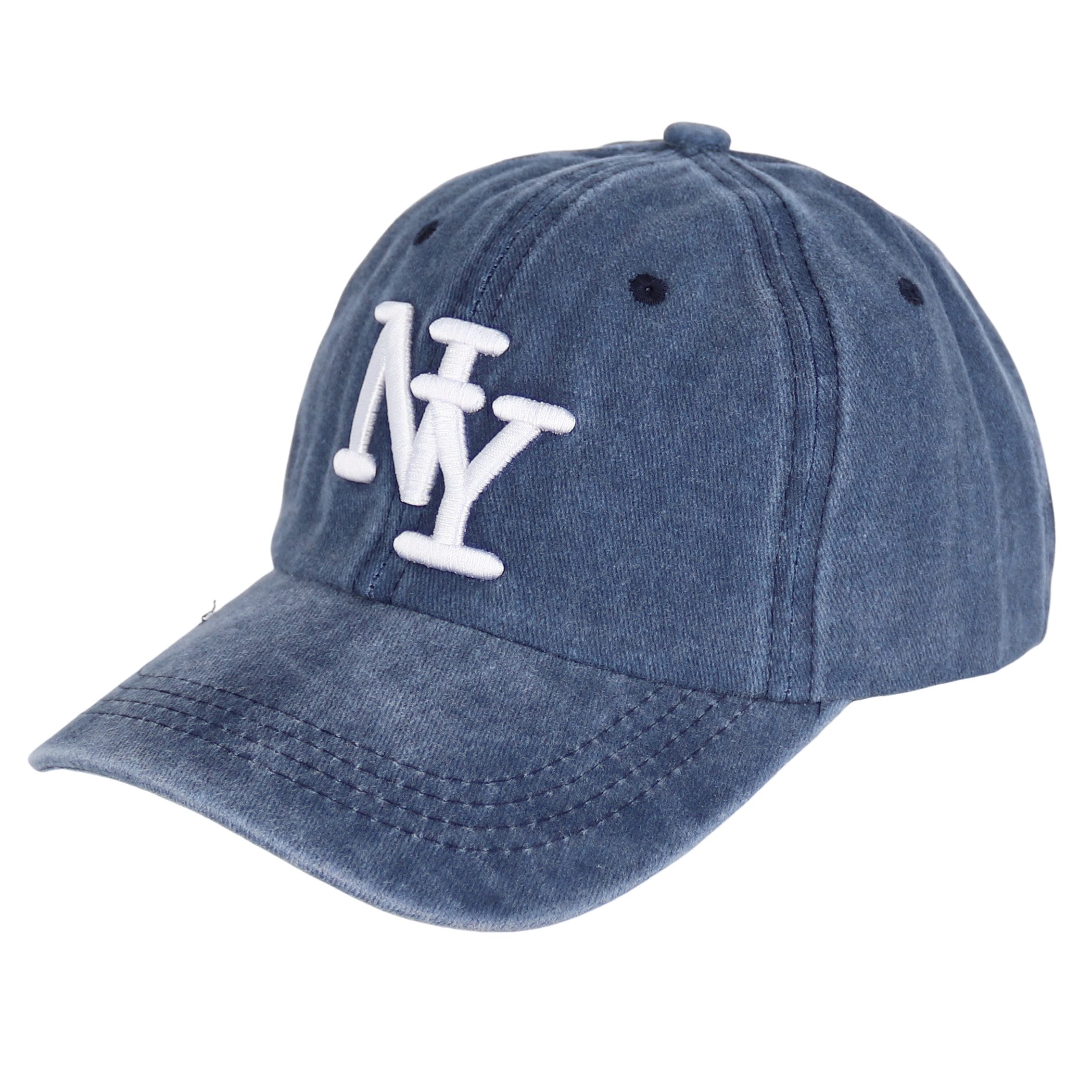 MIRROSI Baseball Cap Vintage in washed Look aus 100% Baumwolle Stickerei (Outdoor Cap, Feldmütze, Kappe) Atmungsaktiv, Einheitsgröße, Unisex, Damen Herren