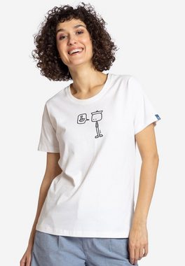 Elkline T-Shirt Seemaen stylischer Means Siebdruck