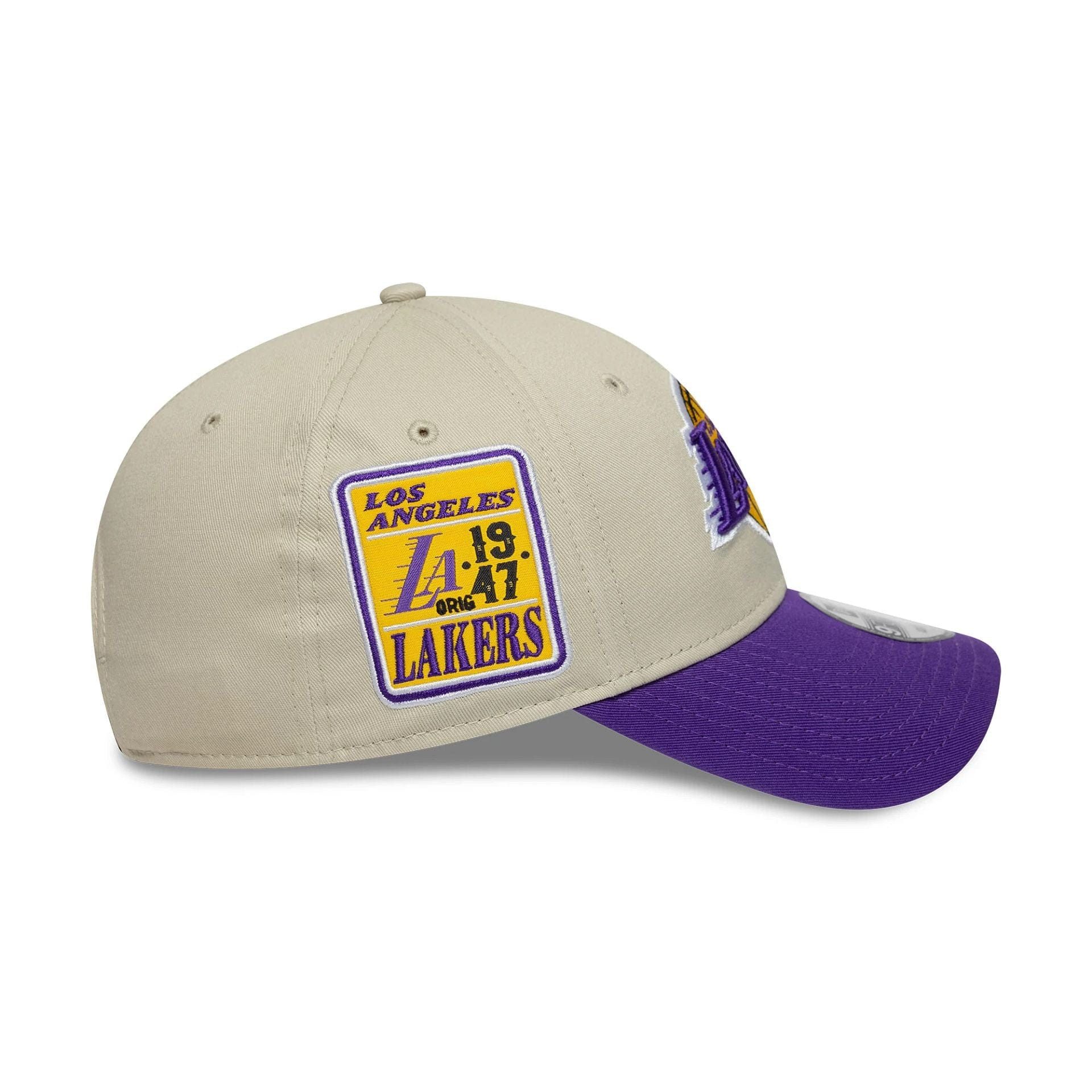 New Era Baseball Cap New Era 9FORTY Cap Los Angeles Lakers NBA Contrast Patch beige