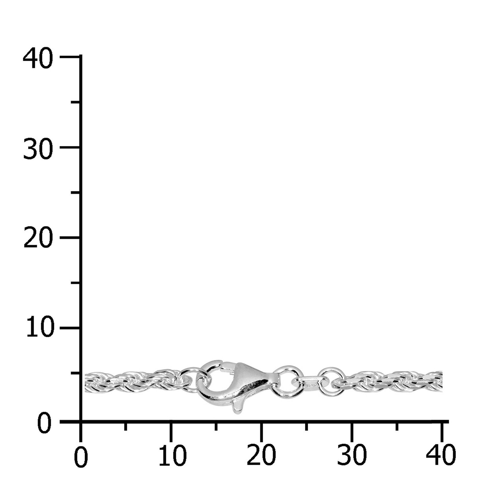 OSTSEE-SCHMUCK Silberkette Ostsee-Schmuck Kette Kordel 2,2 mm Kette Kordel günstig online kaufen