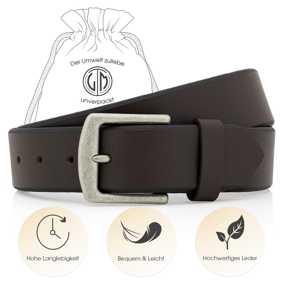 LINDENMANN Ledergürtel