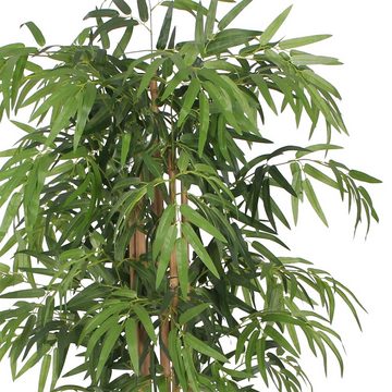 Kunstbambus Bambus Kunstpflanze Künstliche Pflanze Bambusbaum Kunstbaum 150 cm, Decovego