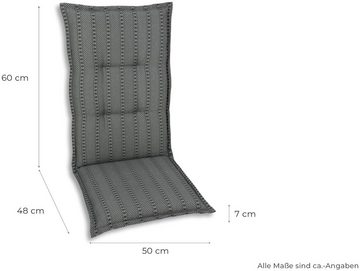 GO-DE Sesselauflage, (Set, 2 St), 118x50 cm