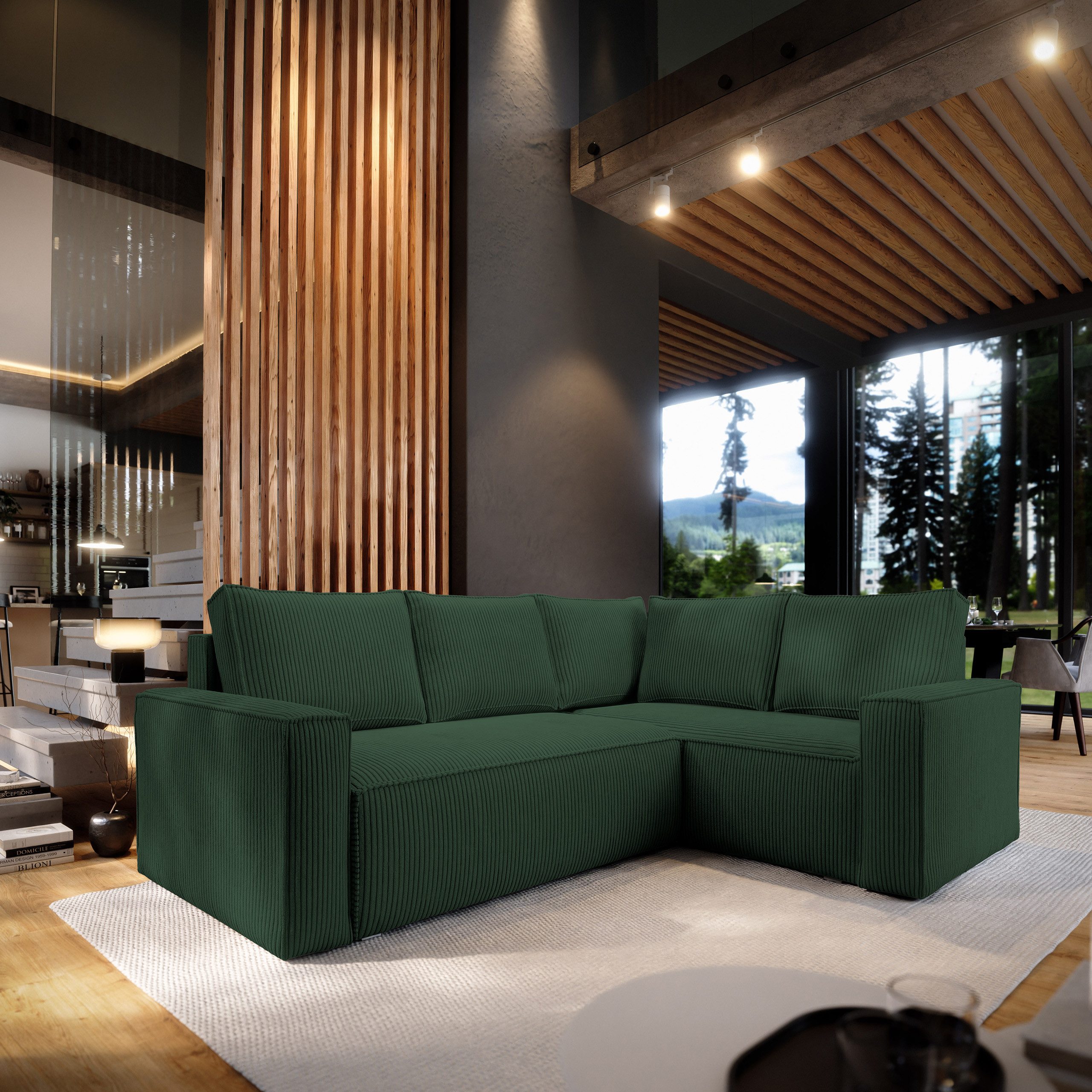 Masseno Ecksofa ESTANO mit Schlaffunktion L-Form, Sofa mit Bettkasten günstig online kaufen