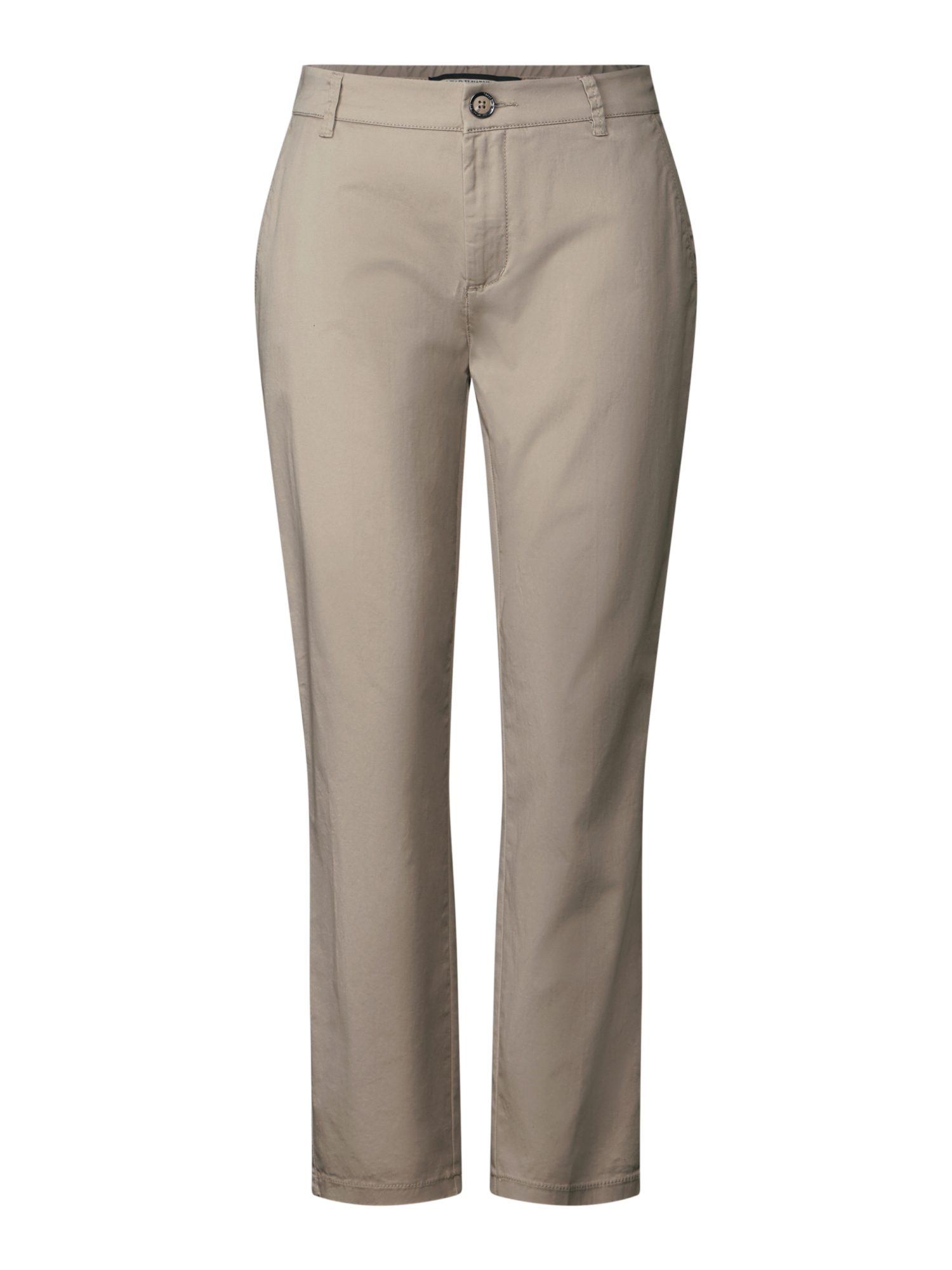 STREET ONE Stoffhose natur,Basic,Baumwolle,Unifarben,Casual Fit,Mittel