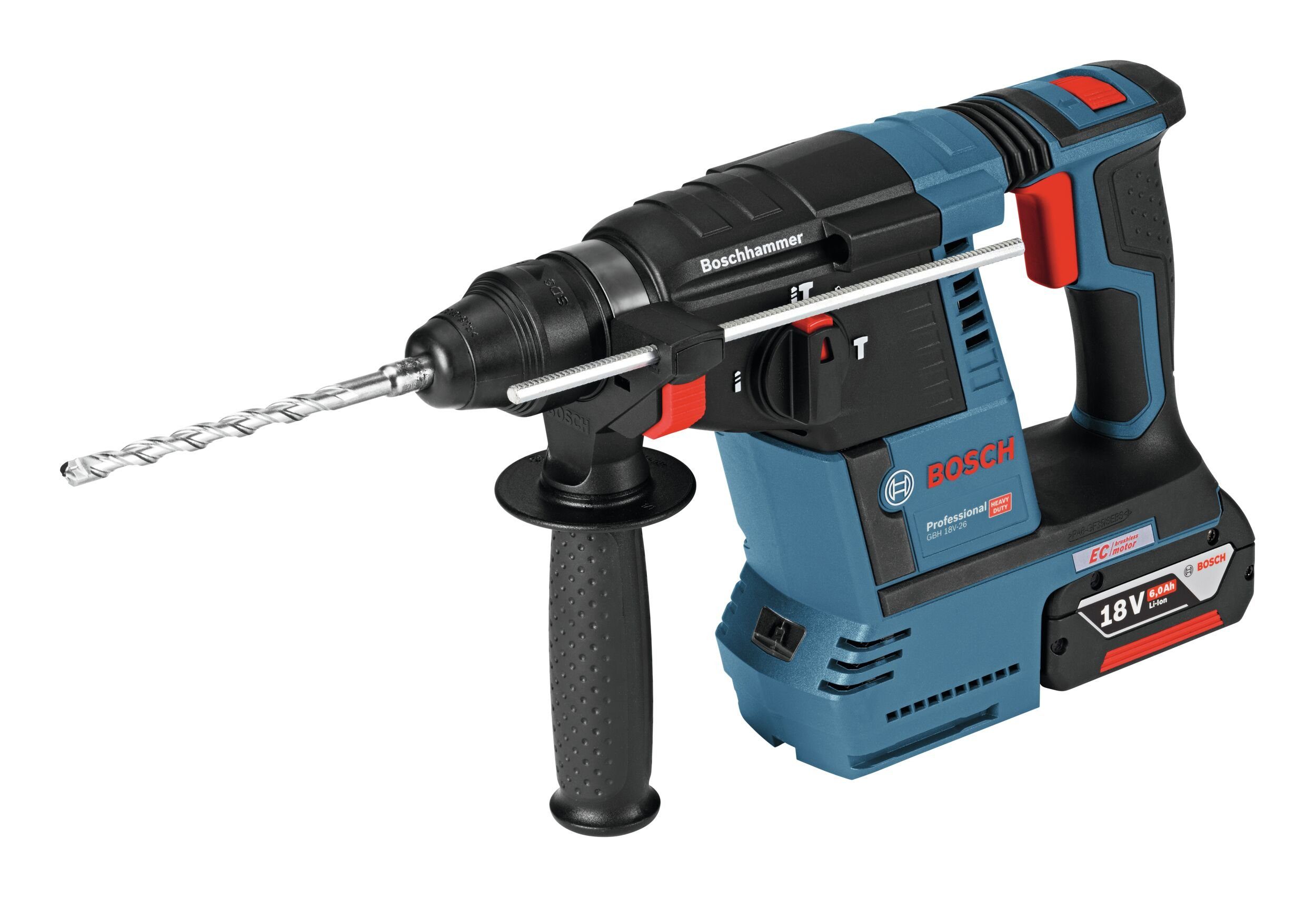 Bosch Professional Akku-Kombibohrhammer GBH 18V-26, 18 V, max. 890 U/min, Bohrhammer mit SDS plus Ohne Akku - im Karton