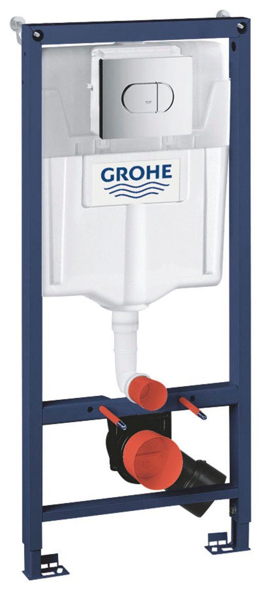 Grohe Spülkasten Solido, Komplett-Set, 3 St., bis zu 50% reduzierte Wassermenge dank GROHE EcoJoy 2-Mengen-Spülung