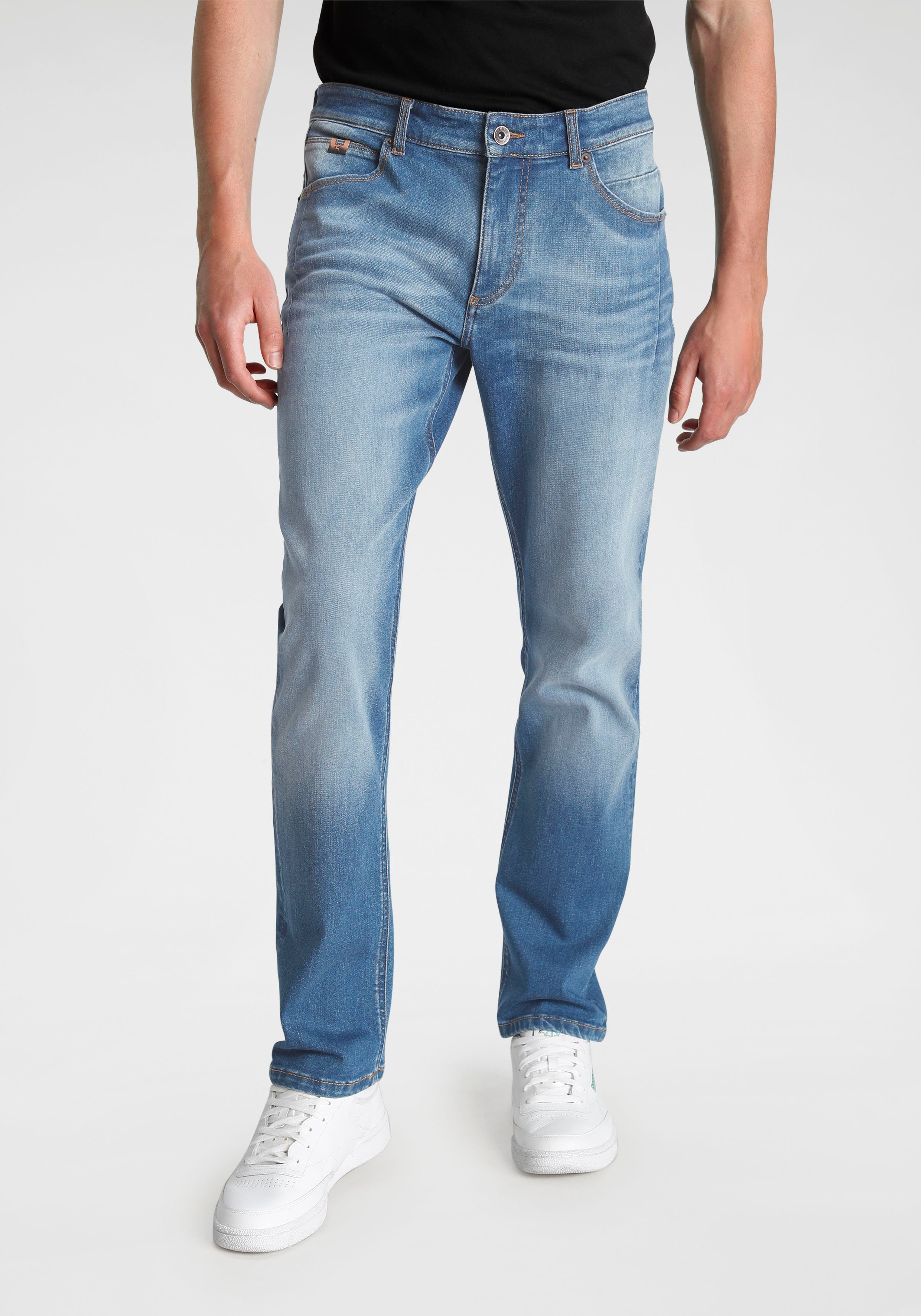 H.I.S Straight-Jeans DALE Ökologische, wassersparende Produktion durch Ozon Wash blue