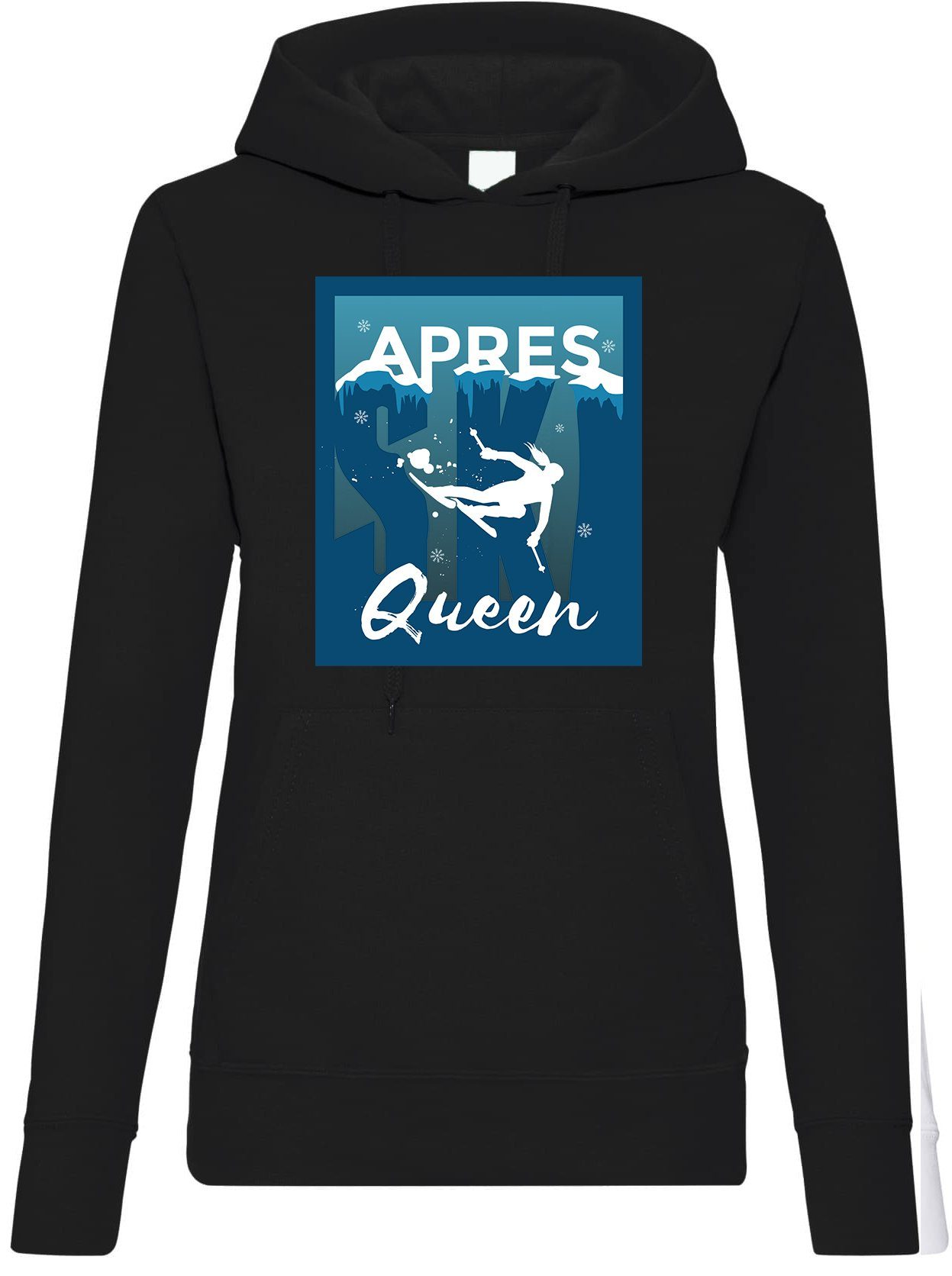 Kapuzenpullover Apres Ski Queen Damen Hoodie Pullover