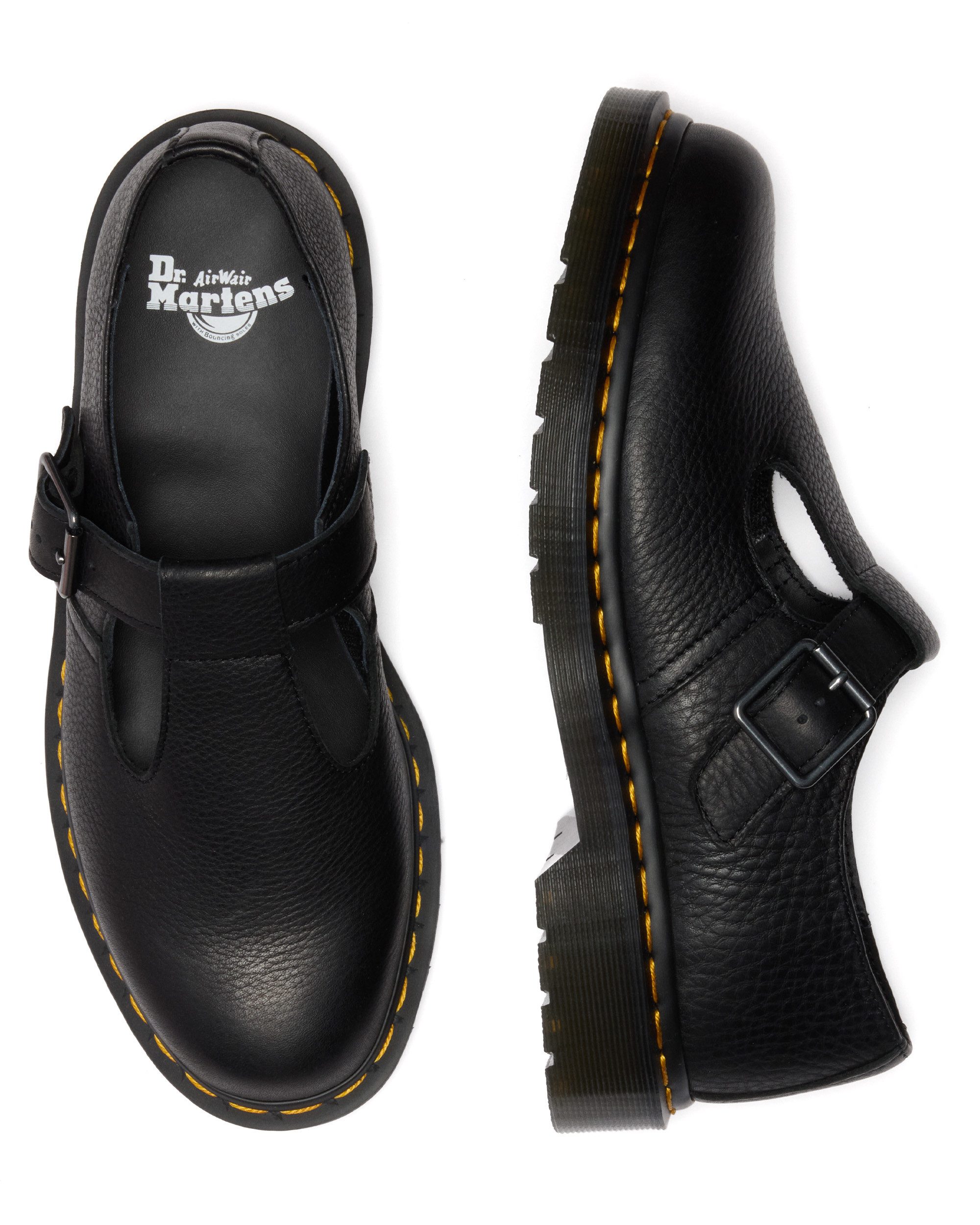 DR. MARTENS Polley Slipper Spangenschuh, Halbschuh, Mary Jane mit Blockabsatz
