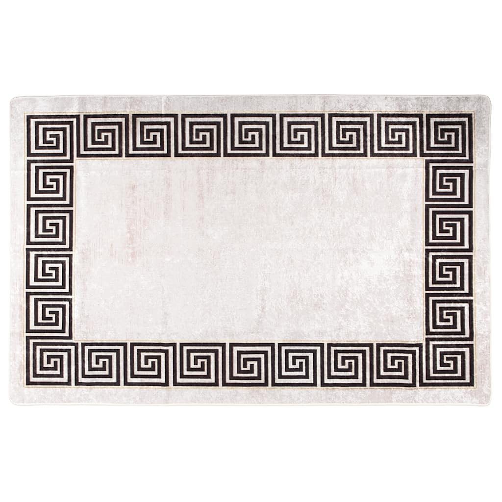 furnicato Teppich Waschbar 80x150 cm Hellbeige günstig online kaufen