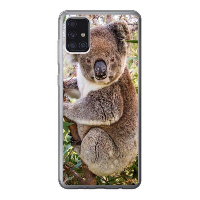 MuchoWow Handyhülle Koala - Baum - Blätter - Kinder - Jungen - Mädchen Handyhülle Samsung Galaxy A52 5G Smartphone-Bumper Print Handy