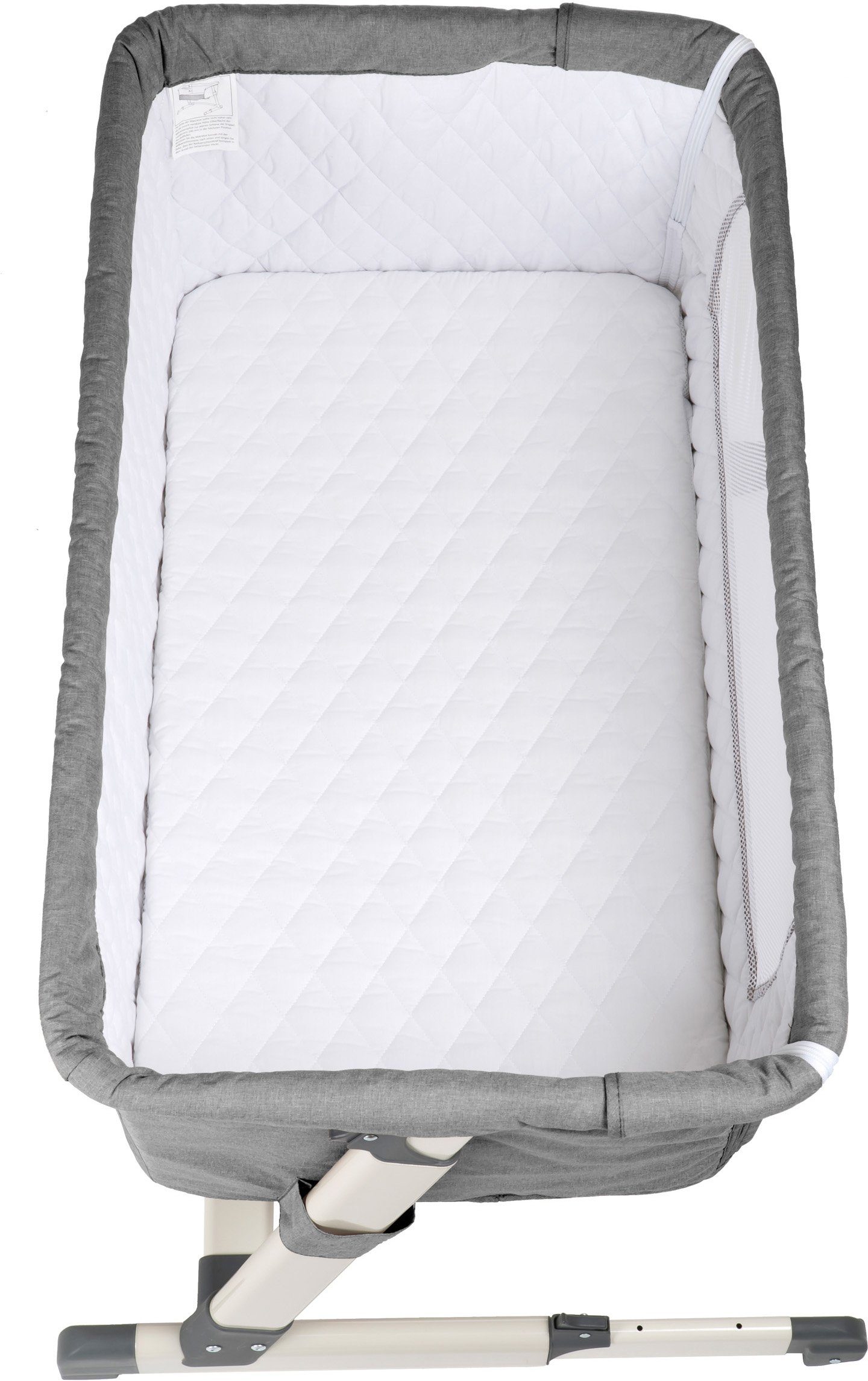 BabyGo Beistellbett Together, grey, faltbar