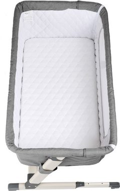 BabyGo Beistellbett Together, grey, faltbar