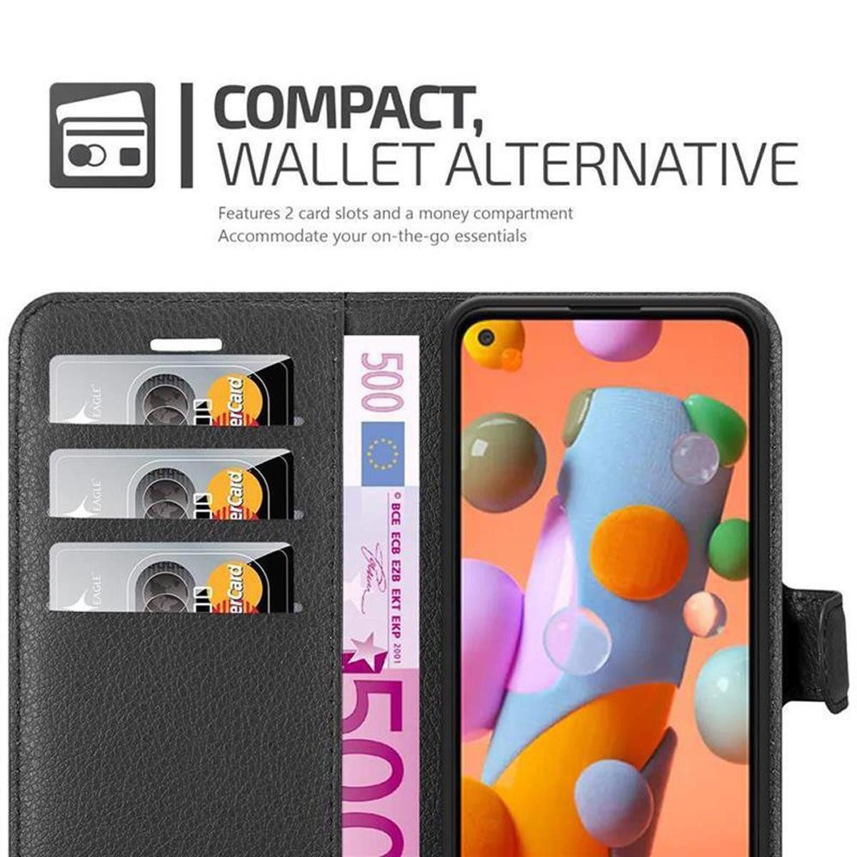 Cadorabo Handyhülle für Samsung Galaxy A11 / M11 Hülle Samsung Galaxy A11 / M11, Hülle Schutzhülle mit Standfunktion, Kartenfach und Magnetverschluss