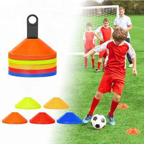 AUFUN Hürde Markierungshütchen Fussball Hütchen (50 St), Fußball Koordination