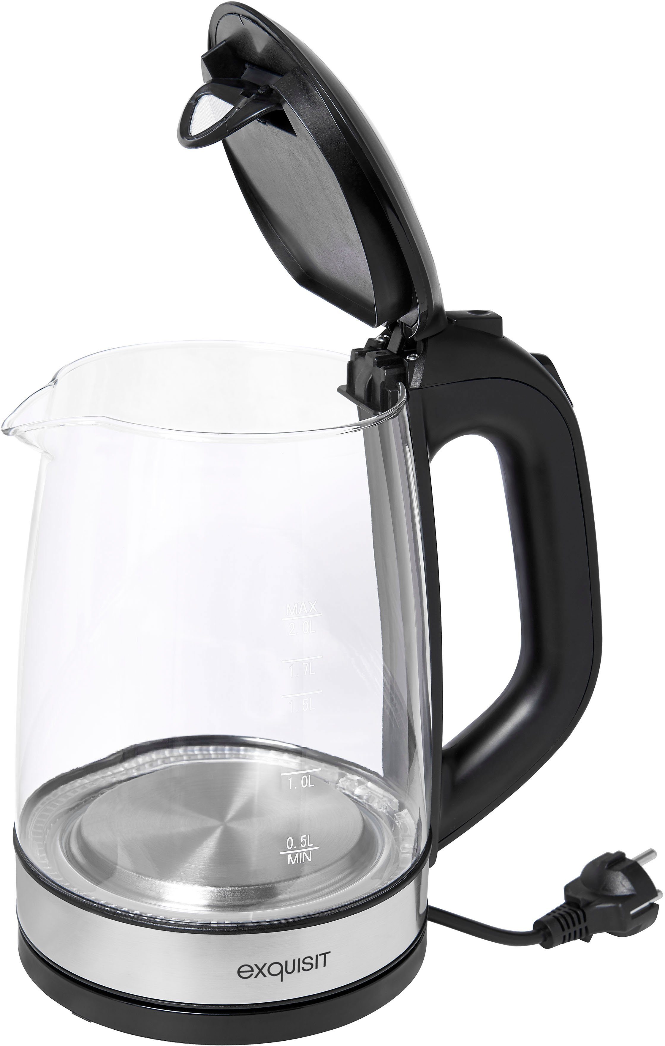 exquisit Wasserkocher WK 3501 swg, 2 l, 2200 W – Bild 5 von 5