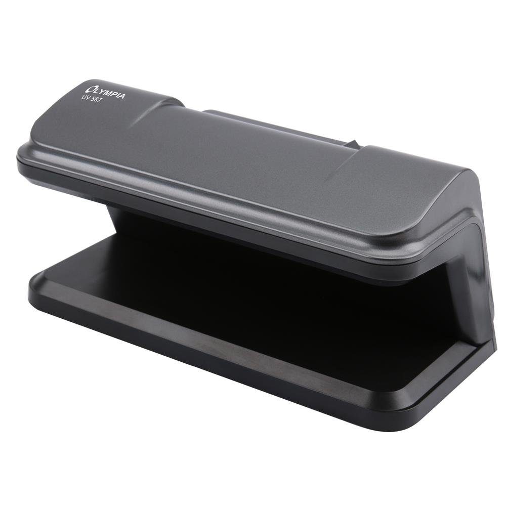 OLYMPIA OFFICE Geldscheinprüfgerät UV 587, USB Prüfgerät, Lampe mit UV, schwarz