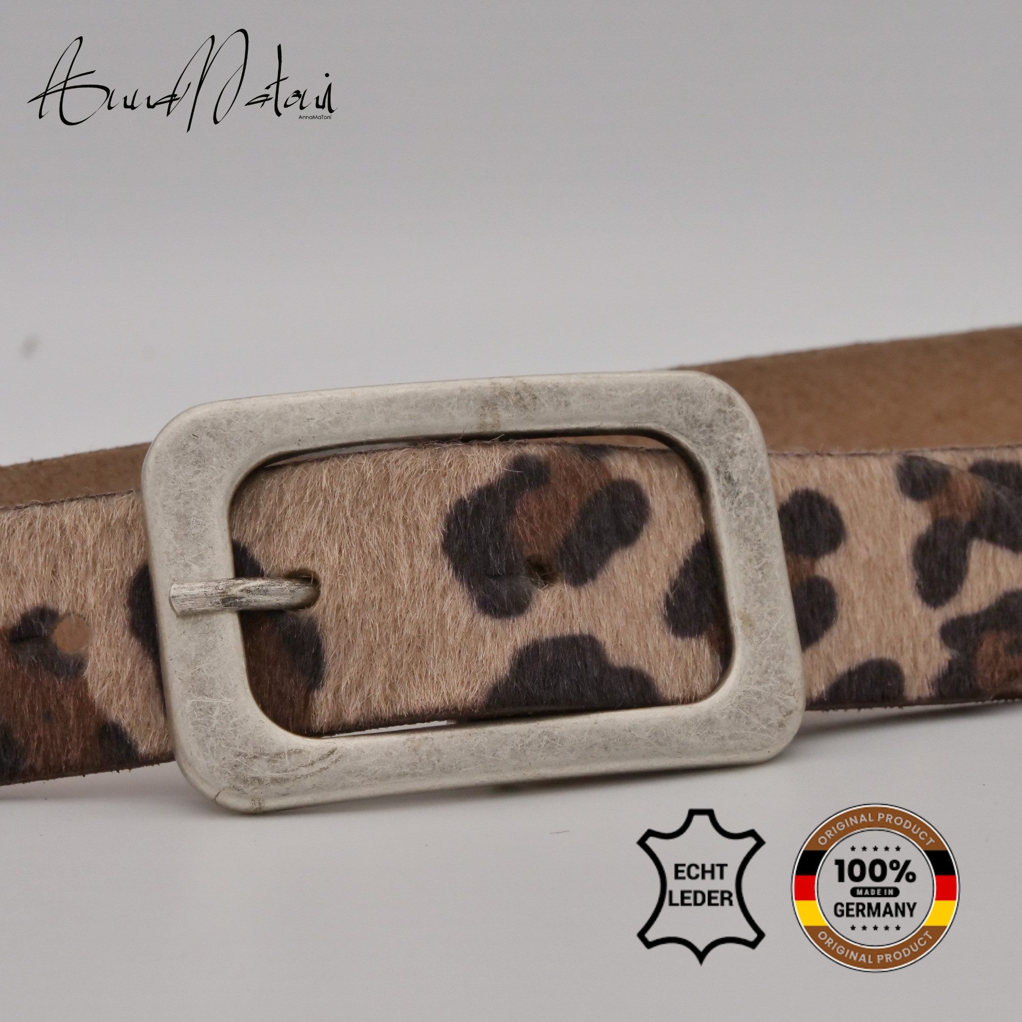 AnnaMatoni Ledergürtel AnnaMatoni Damen Ledergürtel in hochwertigem Kunstfe günstig online kaufen