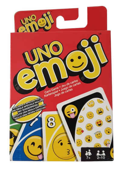 Mattel® Spiel, Gesellschaftsspiel Mattel Uno Emoji DYC15 Kartenspiel mit Sonderregel