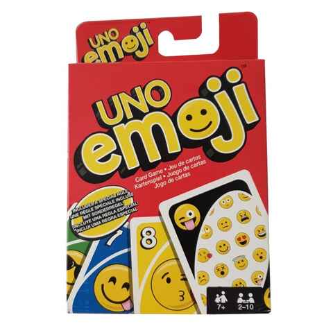 Mattel® Spielesammlung, Gesellschaftsspiel Mattel Uno Emoji DYC15 Kartenspiel mit Sonderregel, Mattel Uno Emoji DYC15 Kartenspiel mit Sonderregel