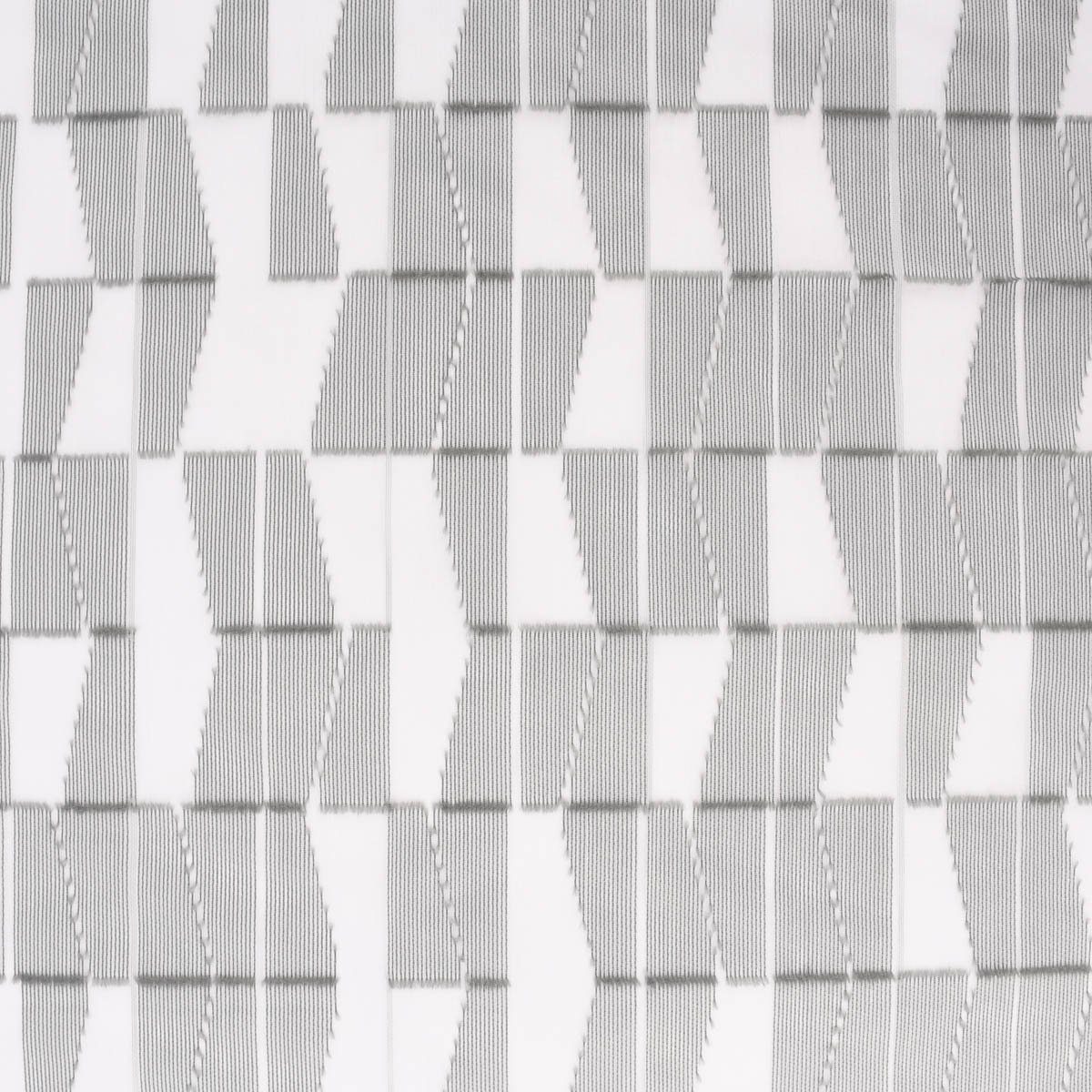 Meterware Rasch Textil halbtransparent, Scherli Kunstfaser, Stores überbreit abstrakt 300cm, grau Rechtecke