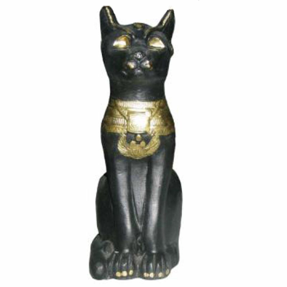 Dekofigur, Ägypten Statuen JVmoebel Katze Dekoration Kunststoff Bastet Ägyptische Figur Figuren 18cm