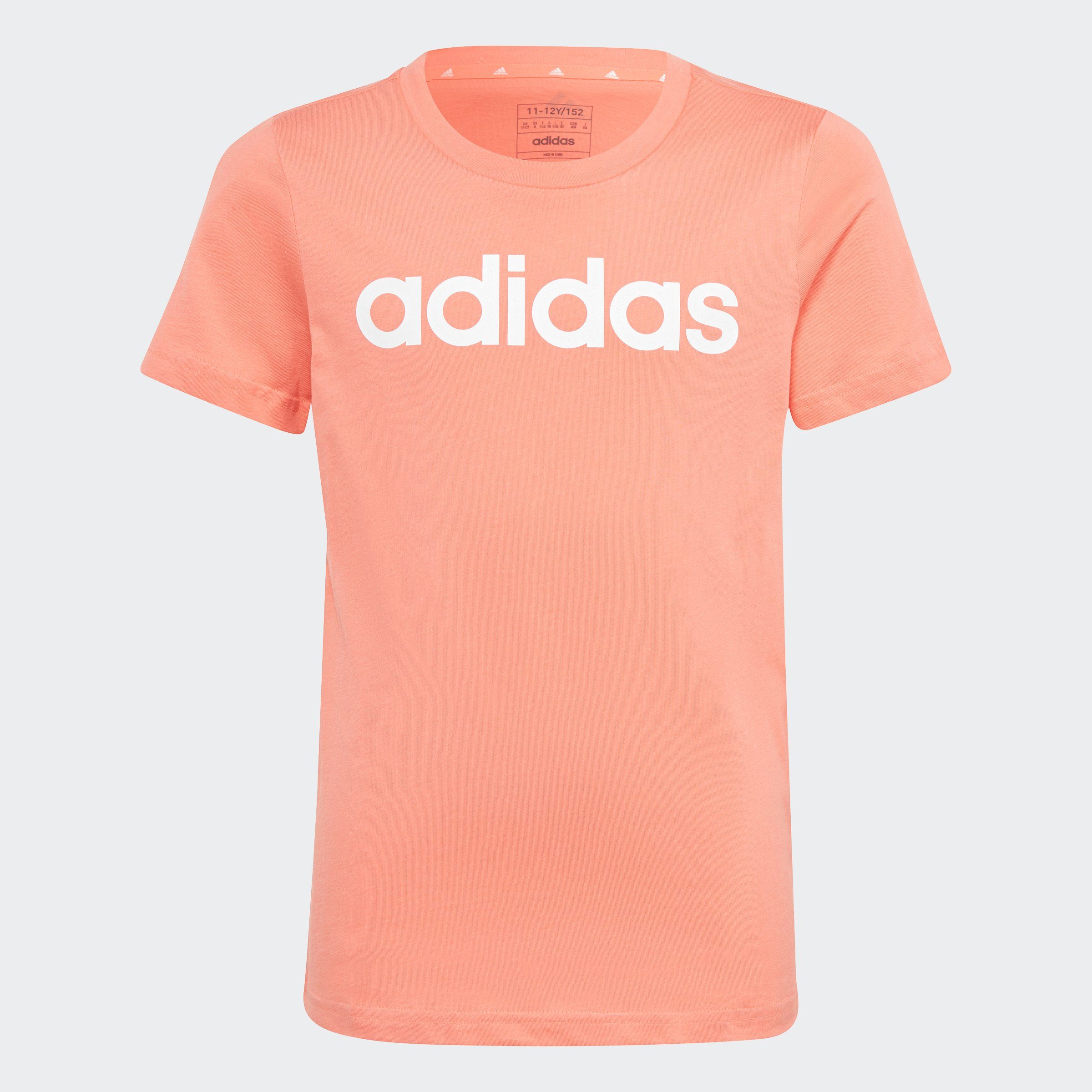 adidas Sportswear T-Shirt G LIN T Semi Coral Fusion / White