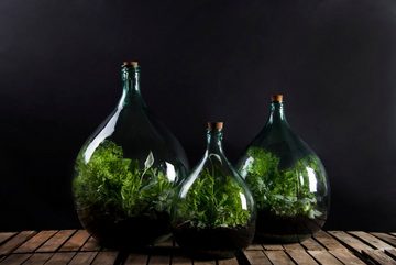 esschert design Gartenpflege-Set Terrarium Flaschen Geräteset Gewächshaus Harke Spaten Teleskopierbar