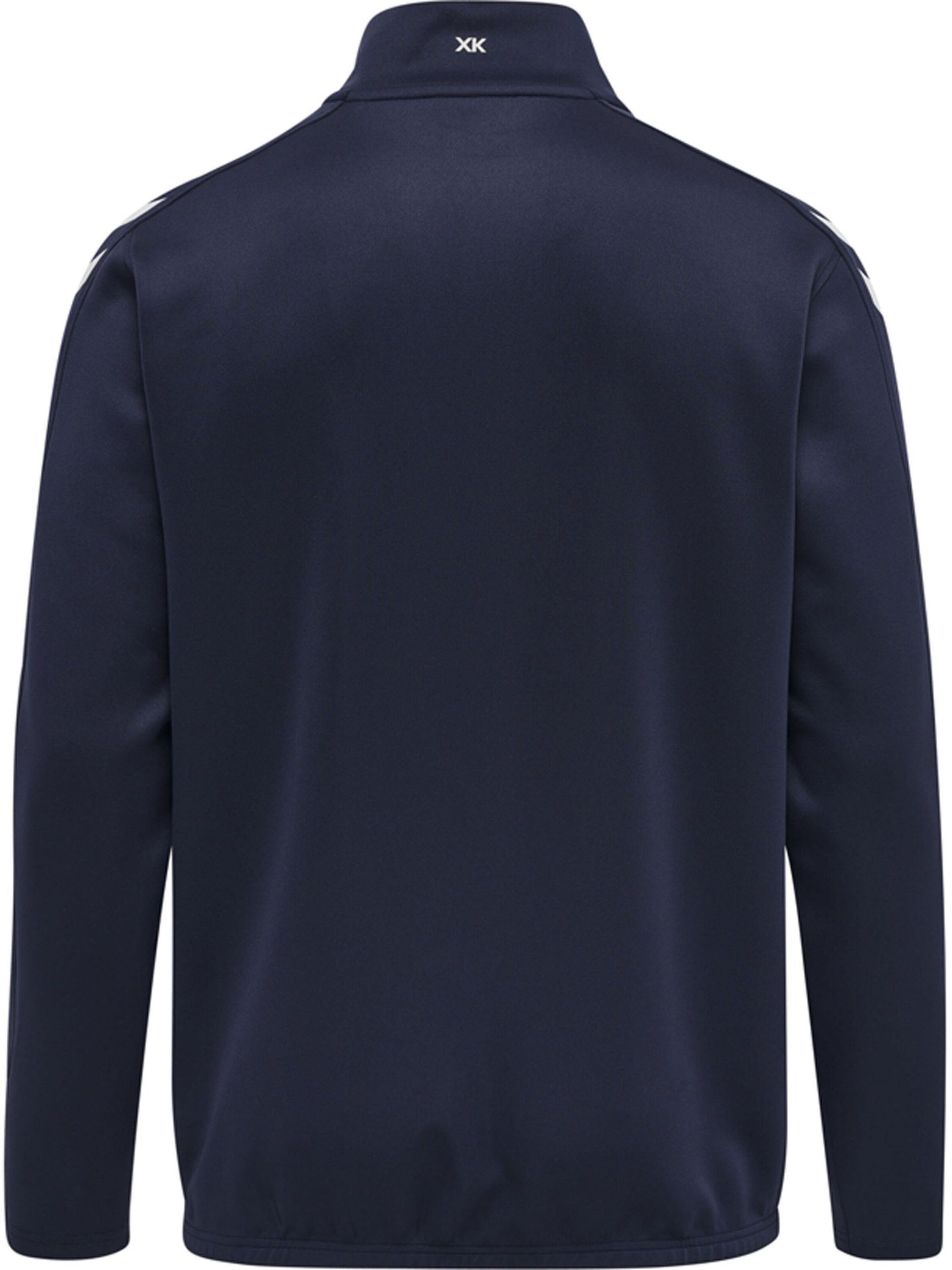 Plain/ohne hummel (1-tlg) Details dunkelblau Sweatshirt