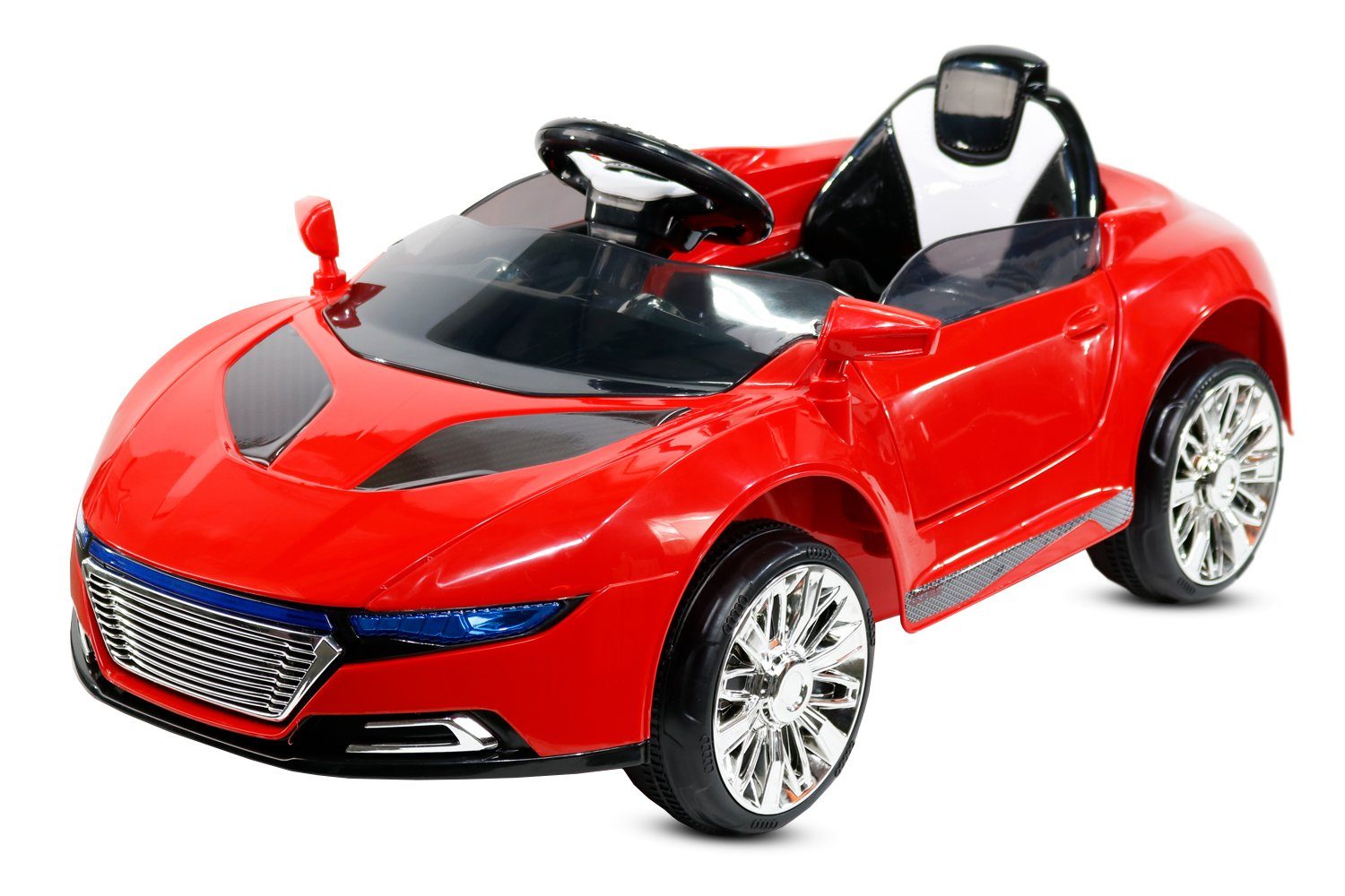 Kinderfahrzeug Kinder R-Coupe Elektro-Kinderauto Rot Kinderauto 2x18W Elektro AD Kidix