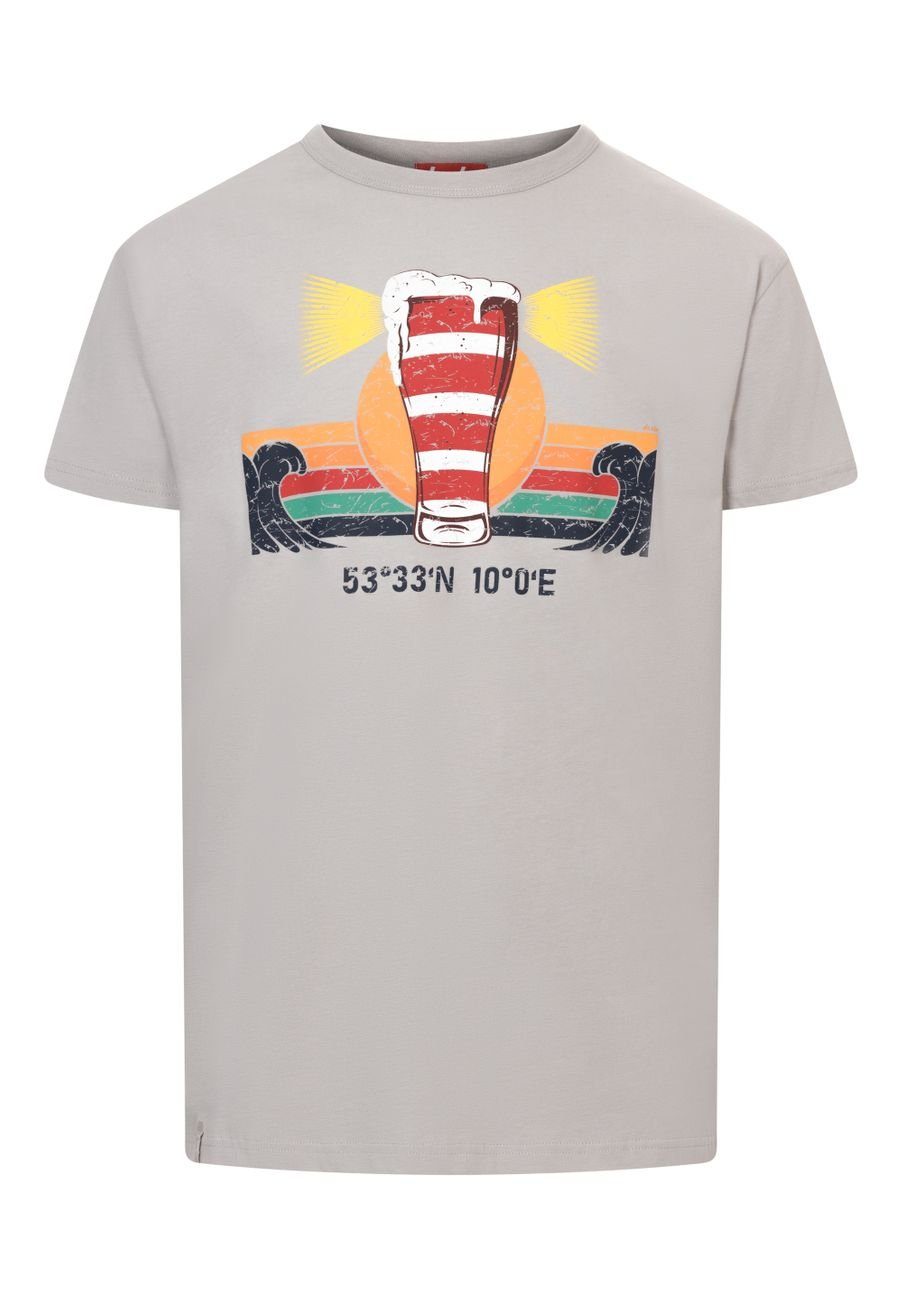 Derbe Print-Shirt Leuchtbier Herren T-Shirt (1-tlg) Paloma