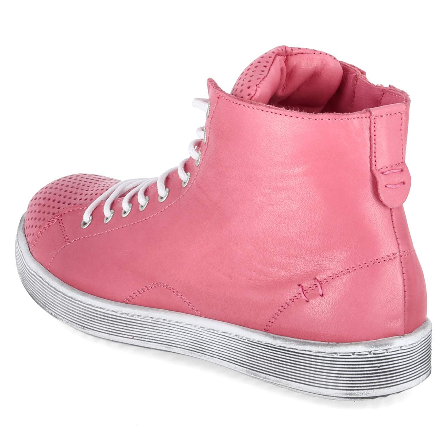 Andrea Conti Andrea Conti 0345728084 KORALLE Damen Glattleder rot Schnürstiefel